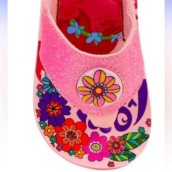 NWT TROLLS Light-Up Flip Flop Sandals Toddler Girls 9-10 (L) LAST PAIR! - Picture 6 of 12